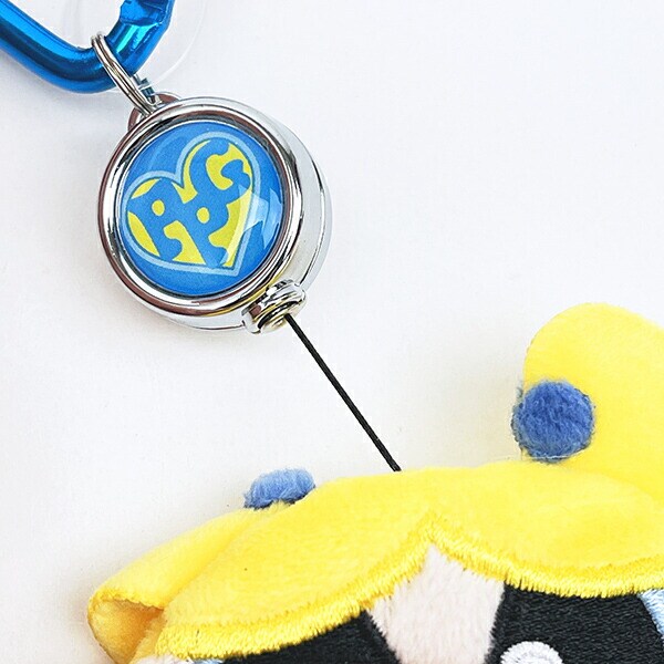 パワーパフガールズ バブルス カバー付きリールキーホルダー パワパフ