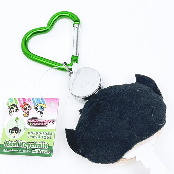 パワーパフガールズ バターカップ カバー付きリールキーホルダー パワパフ
