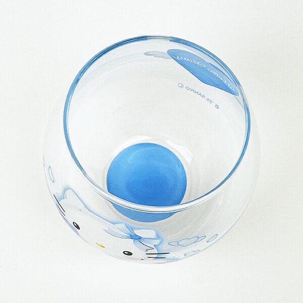 サンリオ ハローキティ まんまるグラス(ブルー) エンジェルキティ コップ 日本製 Sanrio