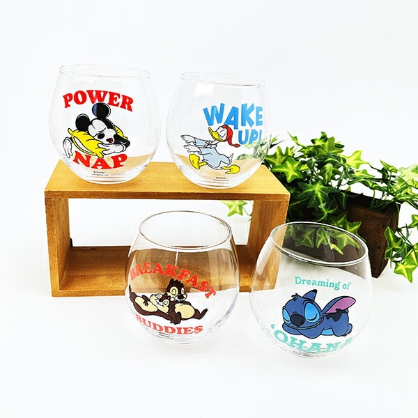 ディズニー ミッキーマウス まんまるグラス コップ 日本製 Disney