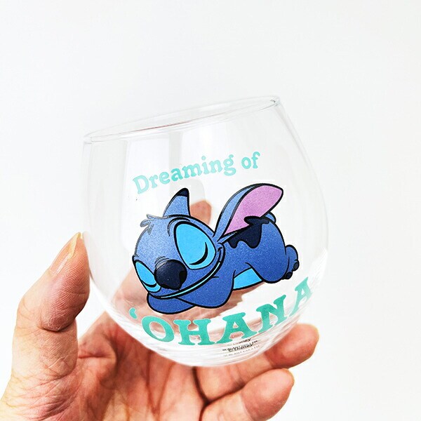 ディズニー スティッチ まんまるグラス コップ 日本製 Disney