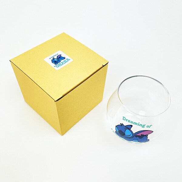 ディズニー スティッチ まんまるグラス コップ 日本製 Disney