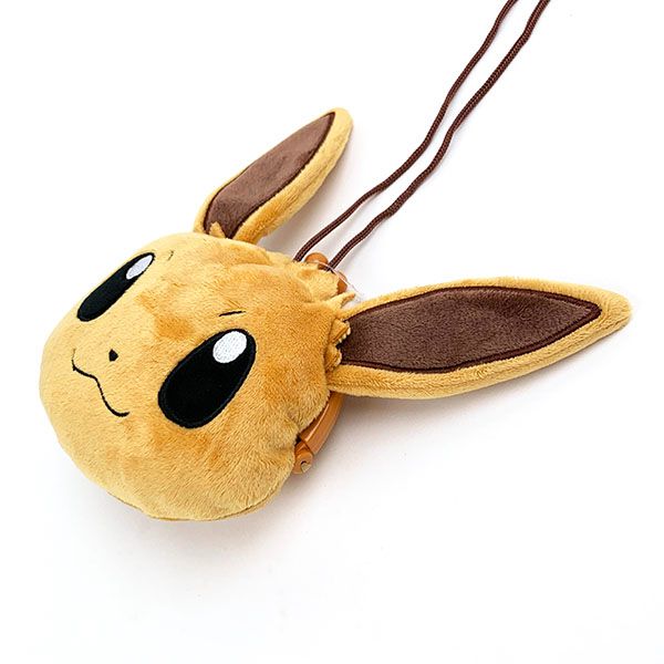 ポケットモンスター イーブイ プラがまぐち ポーチ ポシェット ぬいぐるみ ブラウン