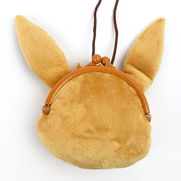 ポケットモンスター イーブイ プラがまぐち ポーチ ポシェット ぬいぐるみ ブラウン