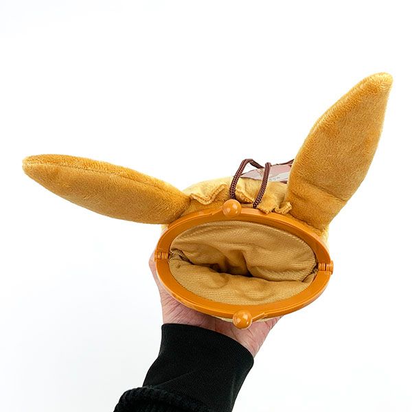 ポケットモンスター イーブイ プラがまぐち ポーチ ポシェット ぬいぐるみ ブラウン