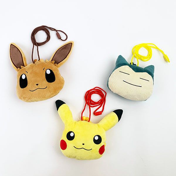 ポケットモンスター イーブイ プラがまぐち ポーチ ポシェット ぬいぐるみ ブラウン