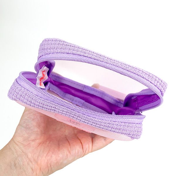 星のカービィ メッシュポーチ パープル 小物入れ 化粧ポーチ 学校 オフィス