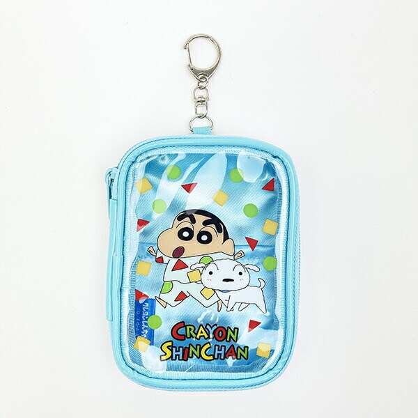 クレヨンしんちゃん パジャマ コレクションポーチ ブルー  アクスタケース