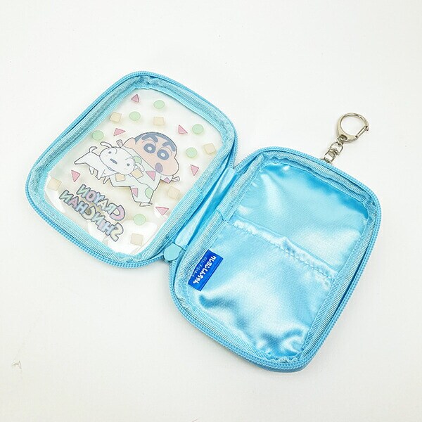 クレヨンしんちゃん パジャマ コレクションポーチ ブルー  アクスタケース