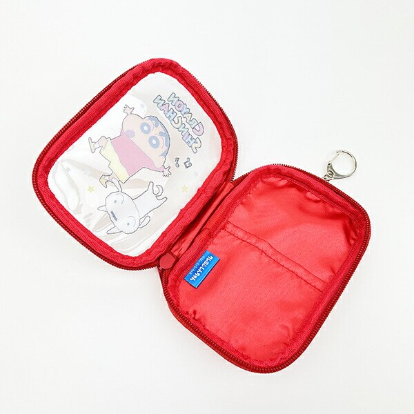 クレヨンしんちゃん しんちゃん＆シロ コレクションポーチ レッド  アクスタケース