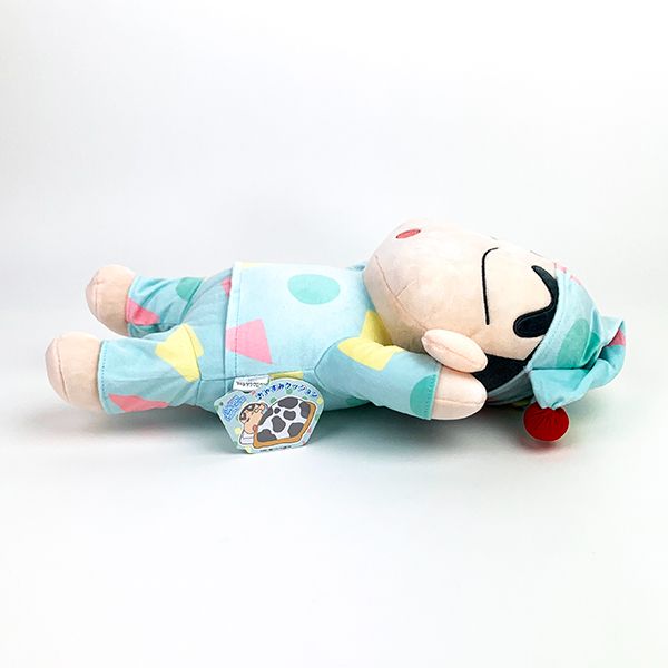 クレヨンしんちゃん おやすみクッション（しんちゃん） ぬいぐるみ 抱き枕 インテリア パジャマ ブルー