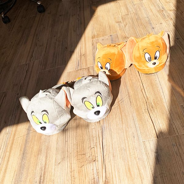 dショッピング |トムとジェリー ぬいぐるみスリッパ（トム）スリッパ