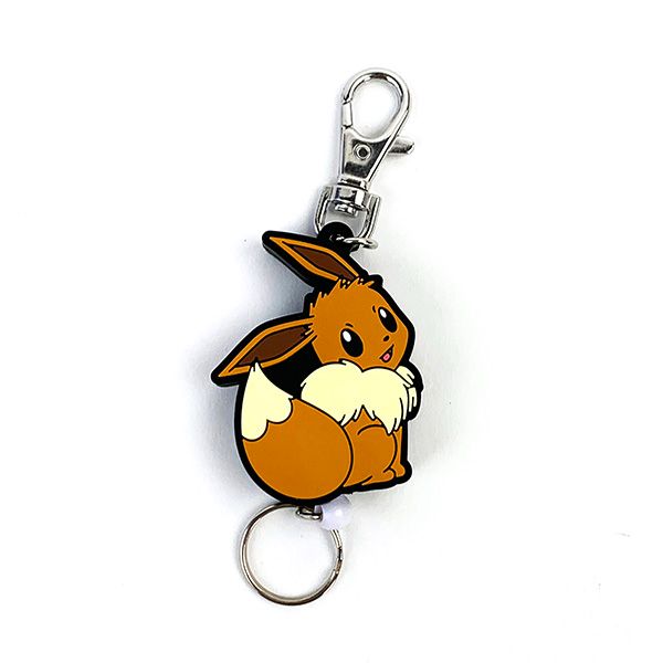 ポケットモンスター ラバーリール キーホルダー イーブイ メスのすがた ポケモン リール付き