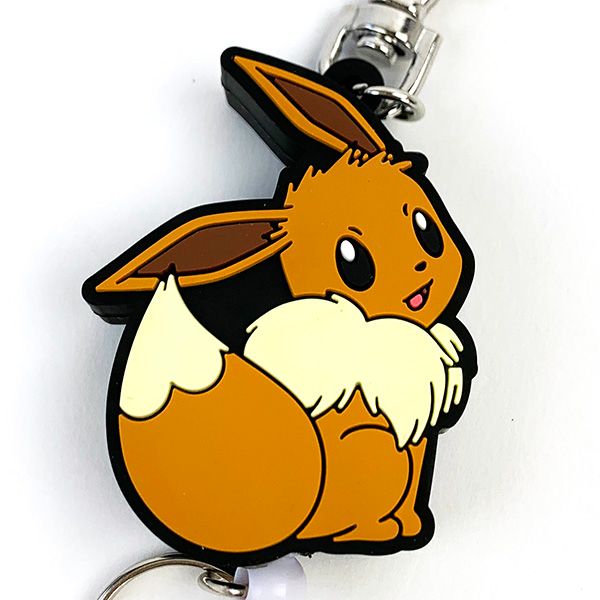 ポケットモンスター ラバーリール キーホルダー イーブイ メスのすがた ポケモン リール付き