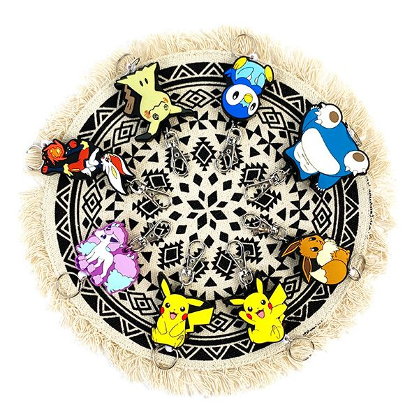 ポケットモンスター ラバーリール キーホルダー イーブイ メスのすがた ポケモン リール付き