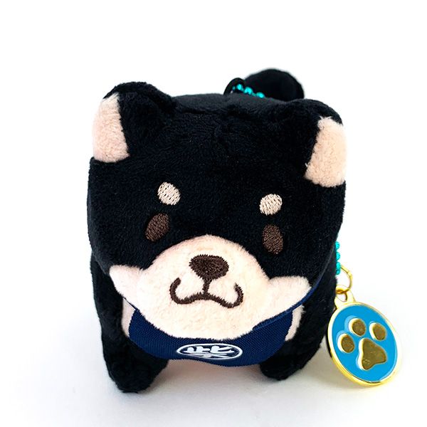 忠犬もちしば ぬいぐるみBC (ごま) ブラック マスコット キーホルダー