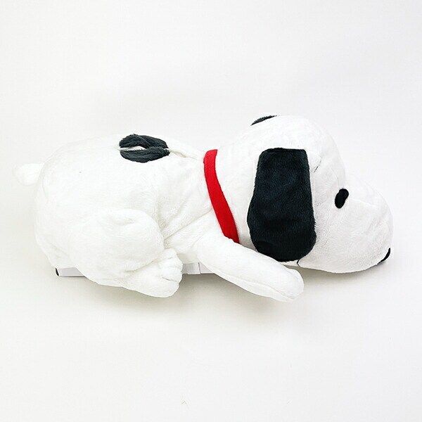 スヌーピー 這い型ティッシュカバー黒 SNOOPY