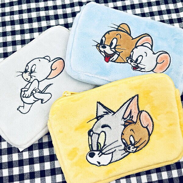 トムとジェリー ミニティッシュポーチ (イエロー)
