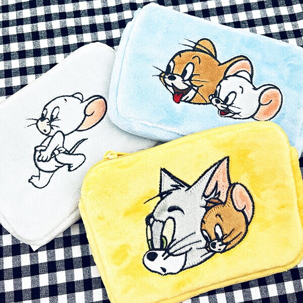 トムとジェリー ミニティッシュポーチ (ブルー)