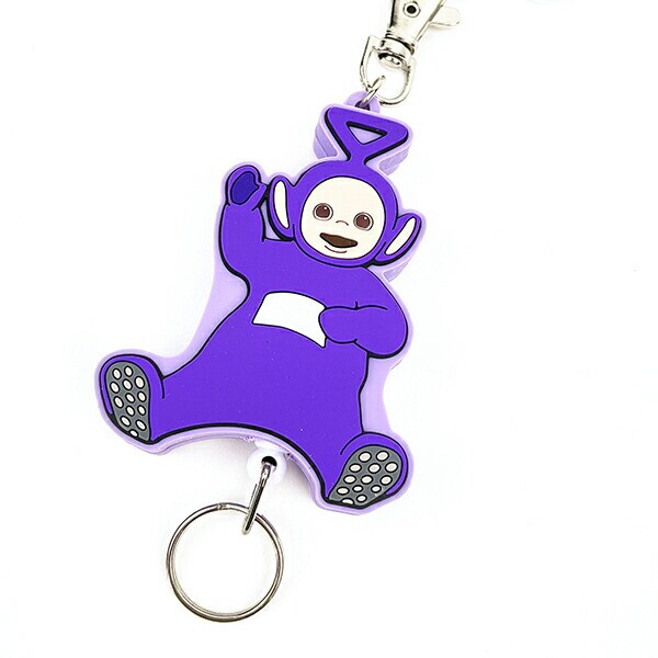 テレタビーズ ティンキーウィンキー ラバーリールキーホルダー