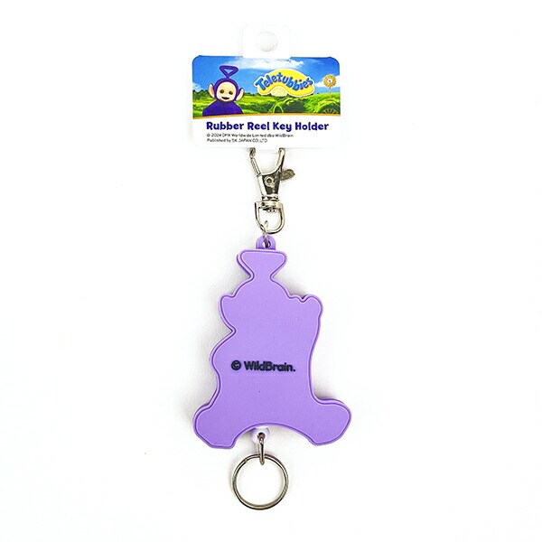 テレタビーズ ティンキーウィンキー ラバーリールキーホルダー