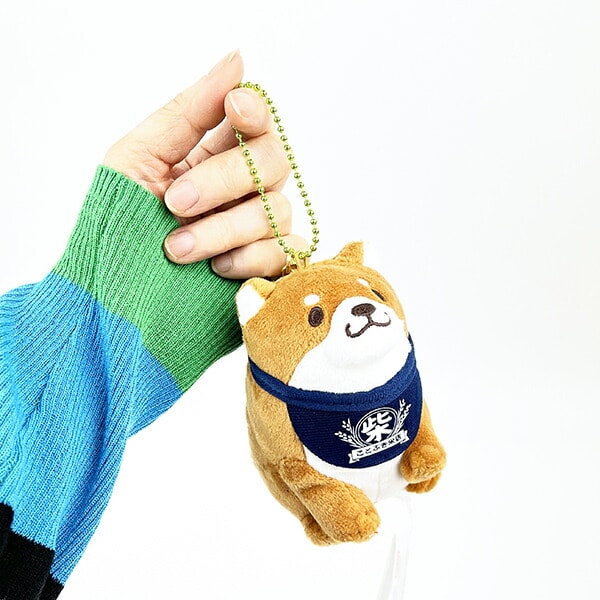 忠犬もちしば おかかおすわり ぬいぐるみボールチェーン