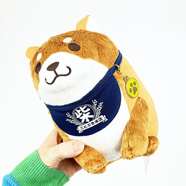 忠犬もちしば おかかおすわり ぬいぐるみ(S)