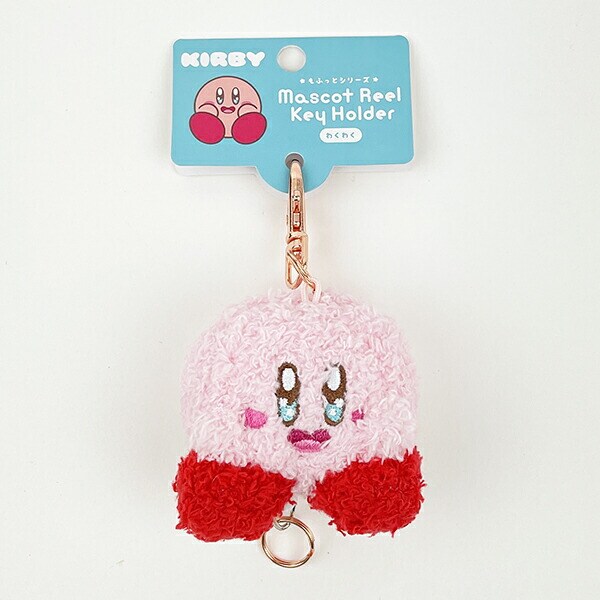 星のカービィ もふっとマスコットリールキーホルダー (わくわく)