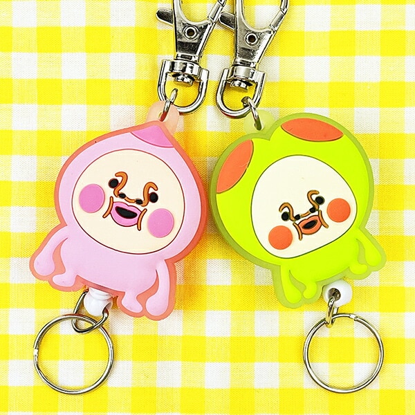 こびとづかん カクレモモジリ ラバーリールキーホルダー
