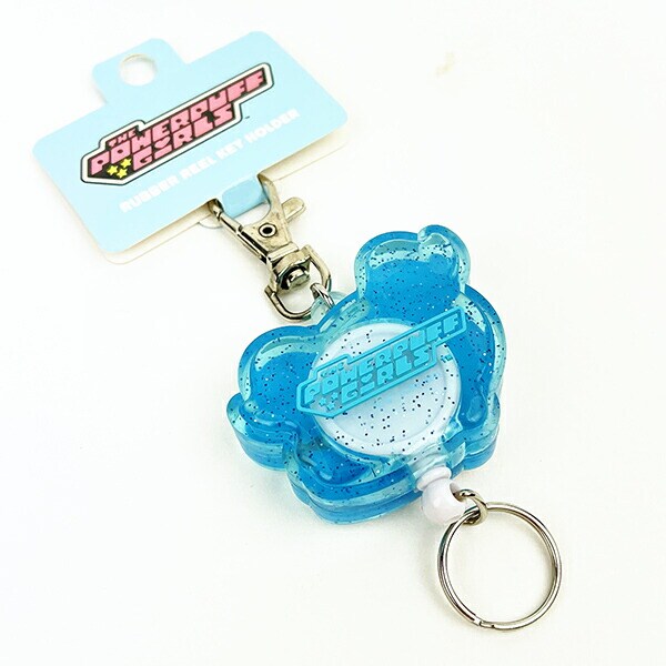 パワーパフガールズ バブルス ラバーキーホルダー ブルー