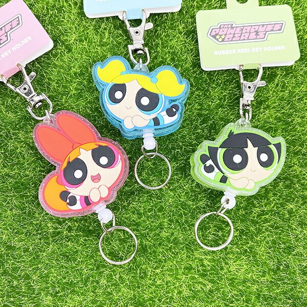 パワーパフガールズ バブルス ラバーキーホルダー ブルー