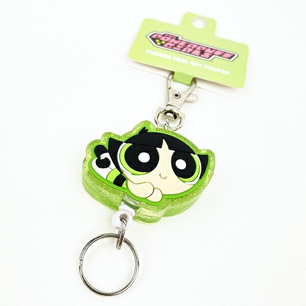 パワーパフガールズ バターカップ ラバーキーホルダー グリーン