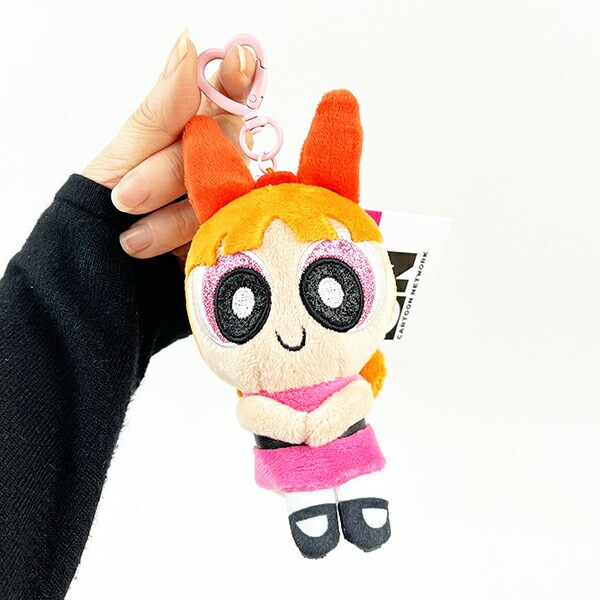 パワーパフガールズ ブロッサム ぬいぐるみキーリング キーホルダー