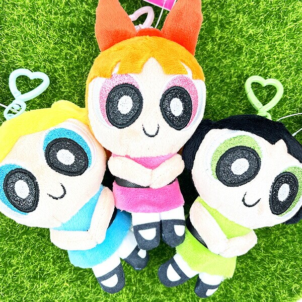パワーパフガールズ ブロッサム ぬいぐるみキーリング キーホルダー