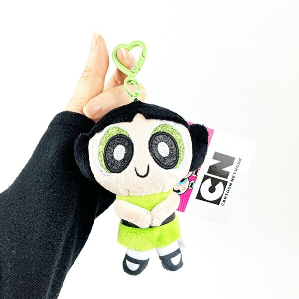 パワーパフガールズ バターカップ ぬいぐるみキーリング キーホルダー