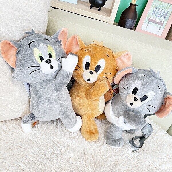 トムとジェリー ジェリー＆タフィー あまえんぼショルダーポーチ バッグ ぬいぐるみ トムジェリ