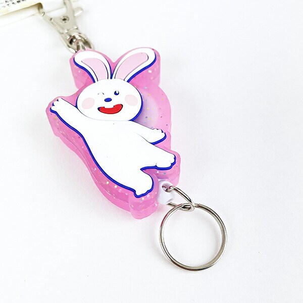 たべっ子どうぶつ THE MOVIE うさぎちゃん ラバーリールキーホルダー