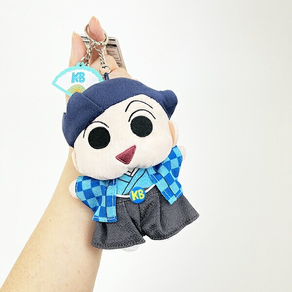 クレヨンしんちゃん 風間くん ニッポンアート刺繍チャームつきぬいぐるみキーリング ぬいぐるみ