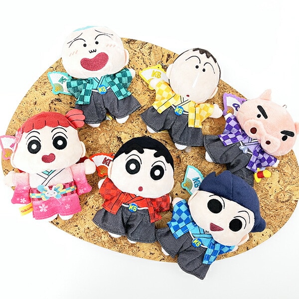 クレヨンしんちゃん 風間くん ニッポンアート刺繍チャームつきぬいぐるみキーリング ぬいぐるみ