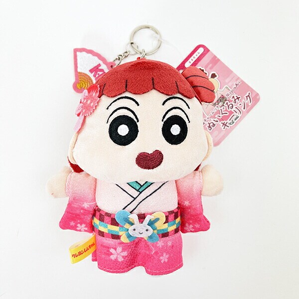 クレヨンしんちゃん ネネちゃん ニッポンアート刺繍チャームつきぬいぐるみキーリング ぬいぐるみ