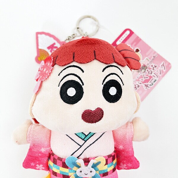 クレヨンしんちゃん ネネちゃん ニッポンアート刺繍チャームつきぬいぐるみキーリング ぬいぐるみ