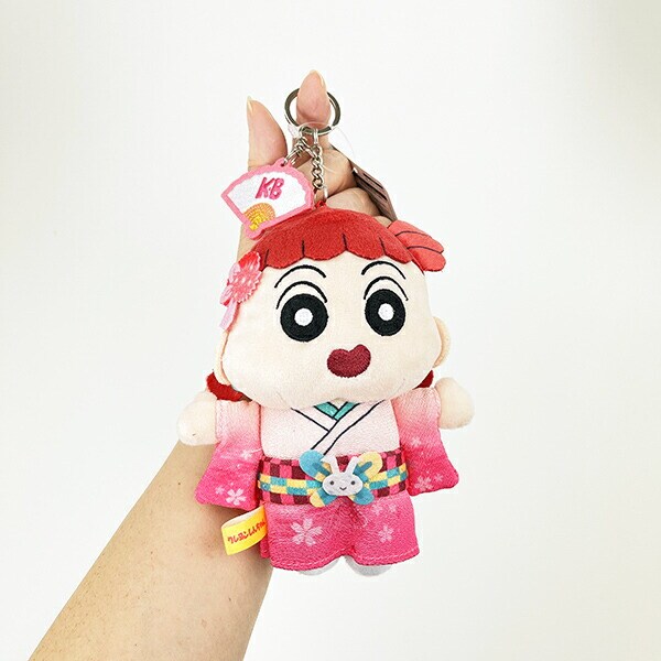 クレヨンしんちゃん ネネちゃん ニッポンアート刺繍チャームつきぬいぐるみキーリング ぬいぐるみ