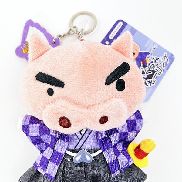 クレヨンしんちゃん ぶりぶりざえもん ニッポンアート刺繍チャームつきぬいぐるみキーリング ぬいぐるみ