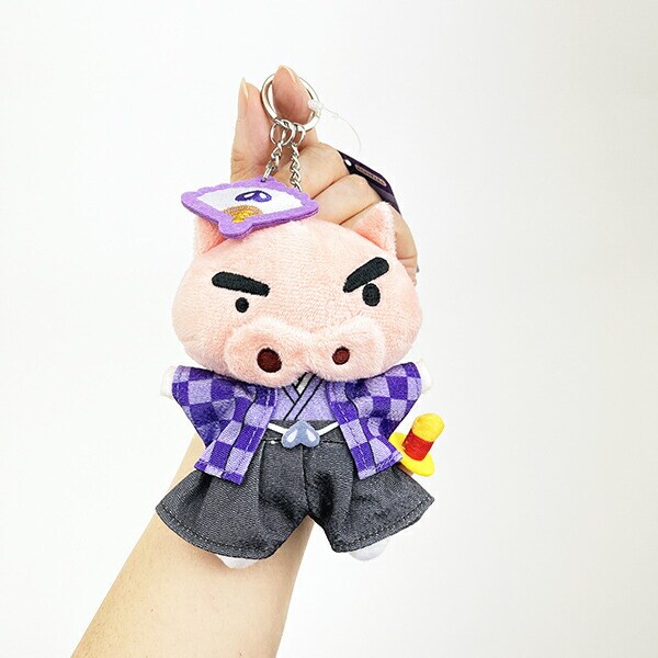 クレヨンしんちゃん ぶりぶりざえもん ニッポンアート刺繍チャームつきぬいぐるみキーリング ぬいぐるみ