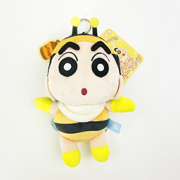 クレヨンしんちゃん はち なりきりアニマル刺繍チャームつきぬいぐるみキーリング ぬいぐるみ