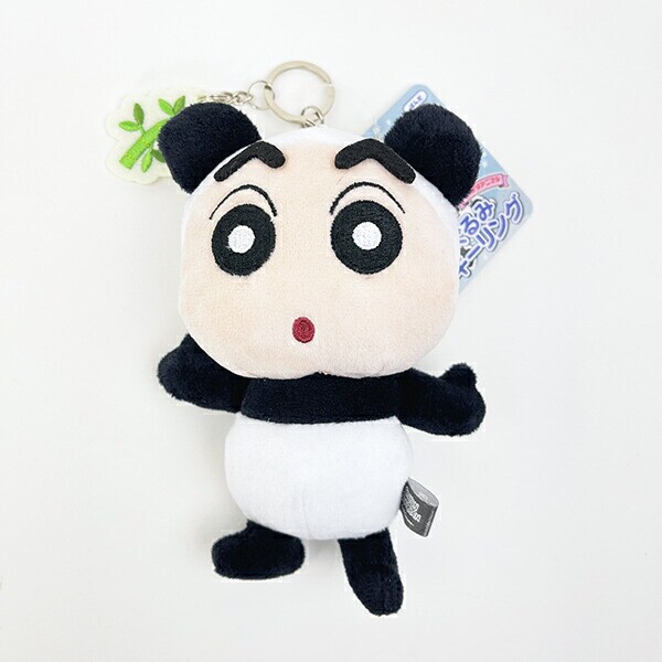 クレヨンしんちゃん ぱんだ なりきりアニマル刺繍チャームつきぬいぐるみキーリング ぬいぐるみ