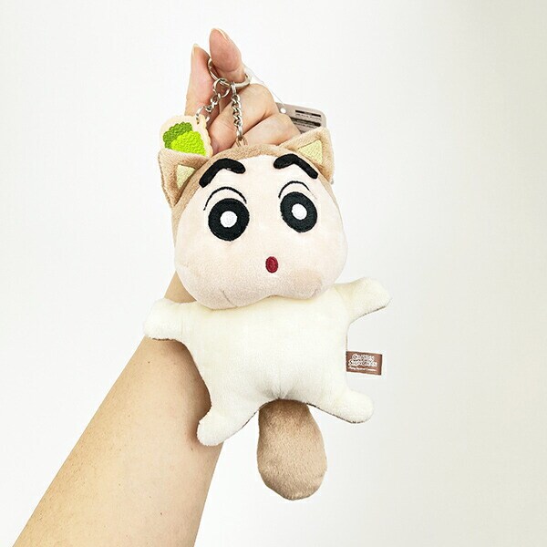 クレヨンしんちゃん むささび なりきりアニマル刺繍チャームつきぬいぐるみキーリング ぬいぐるみ