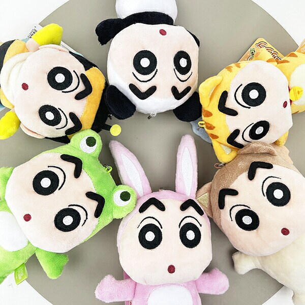 クレヨンしんちゃん むささび なりきりアニマル刺繍チャームつきぬいぐるみキーリング ぬいぐるみ