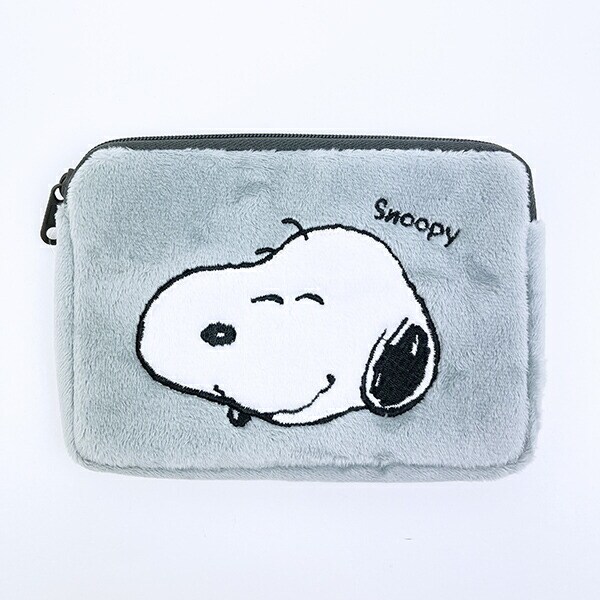 スヌーピー ミニティッシュポーチ付きパスケース SNOOPY