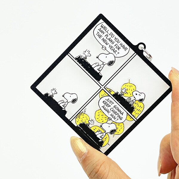 スヌーピー コミック シャカシャカアクリルキーホルダー2